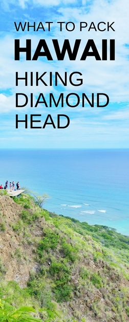 What to wear hiking Diamond Head + What to bring on Diamond Head Hike, Oahu, Hawaii